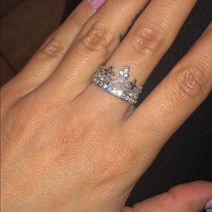 Crown Crystal ring